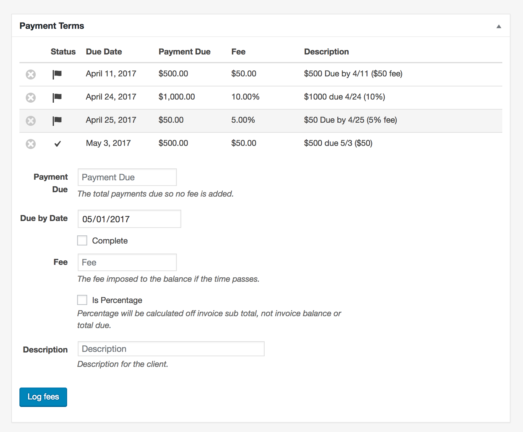 Payment Terms