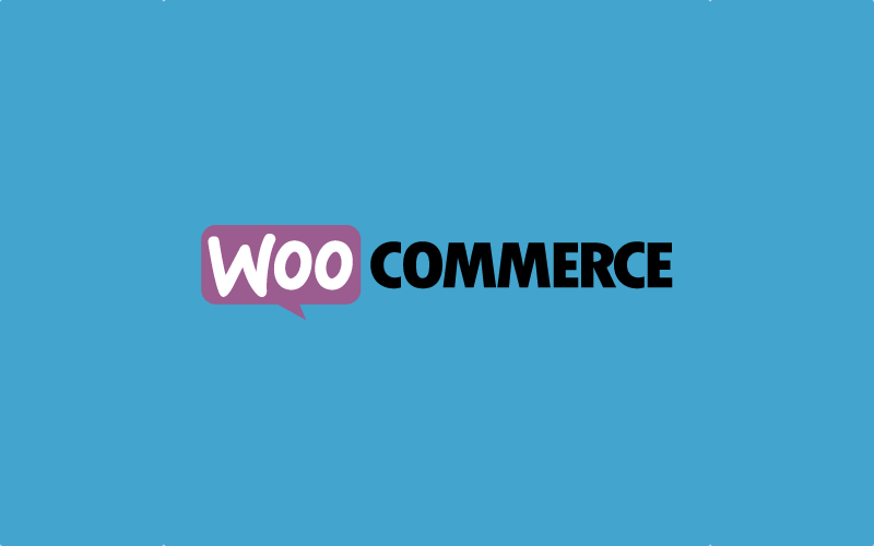 WooCommerce brand logo with blue background