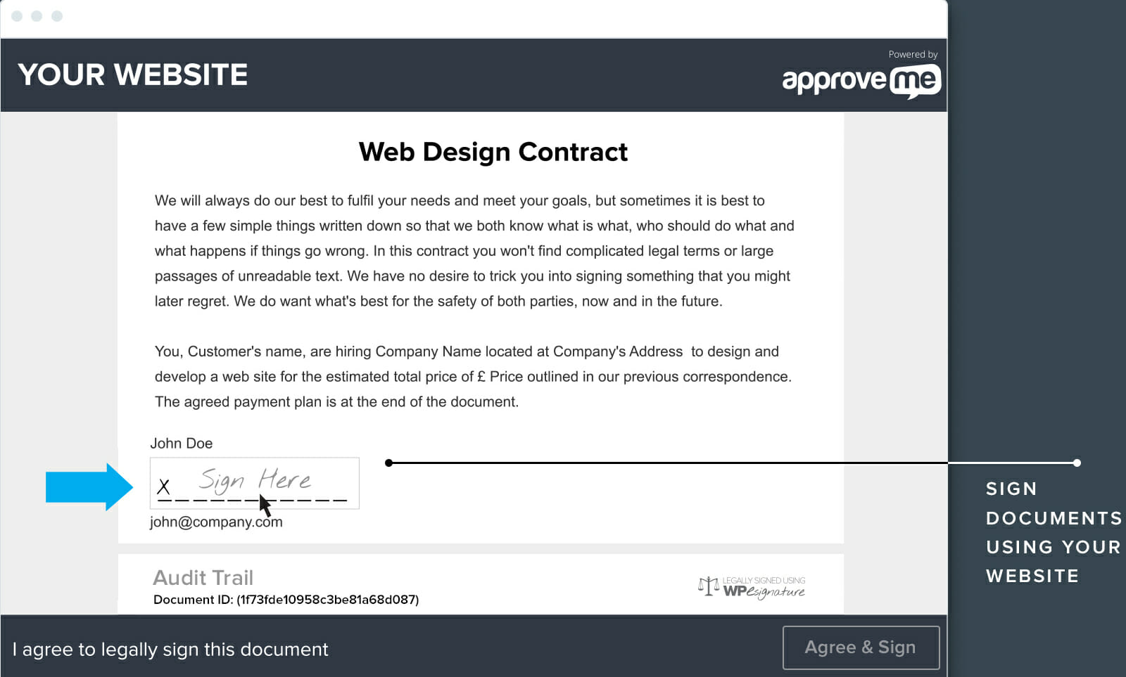 electronic signature contract